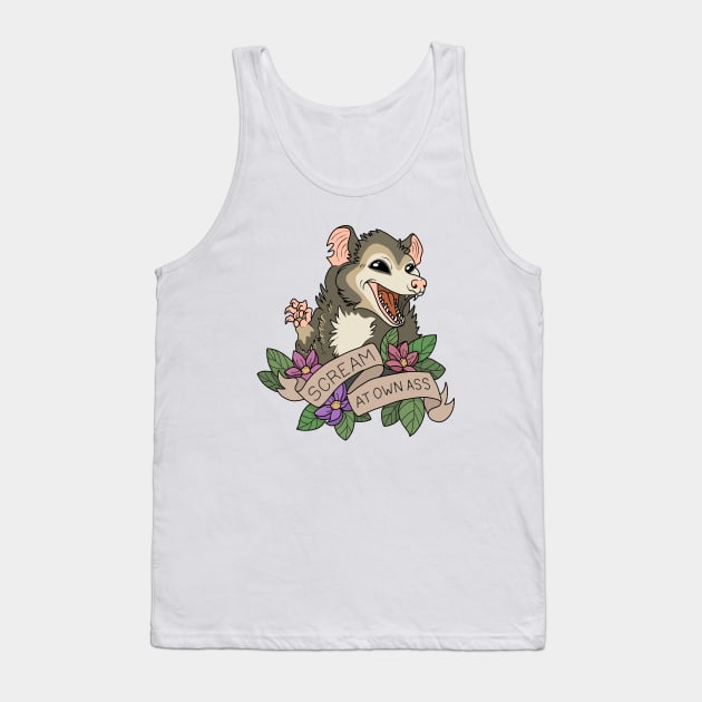 Possum - Scream at own ass Tank Top by valentinahramov